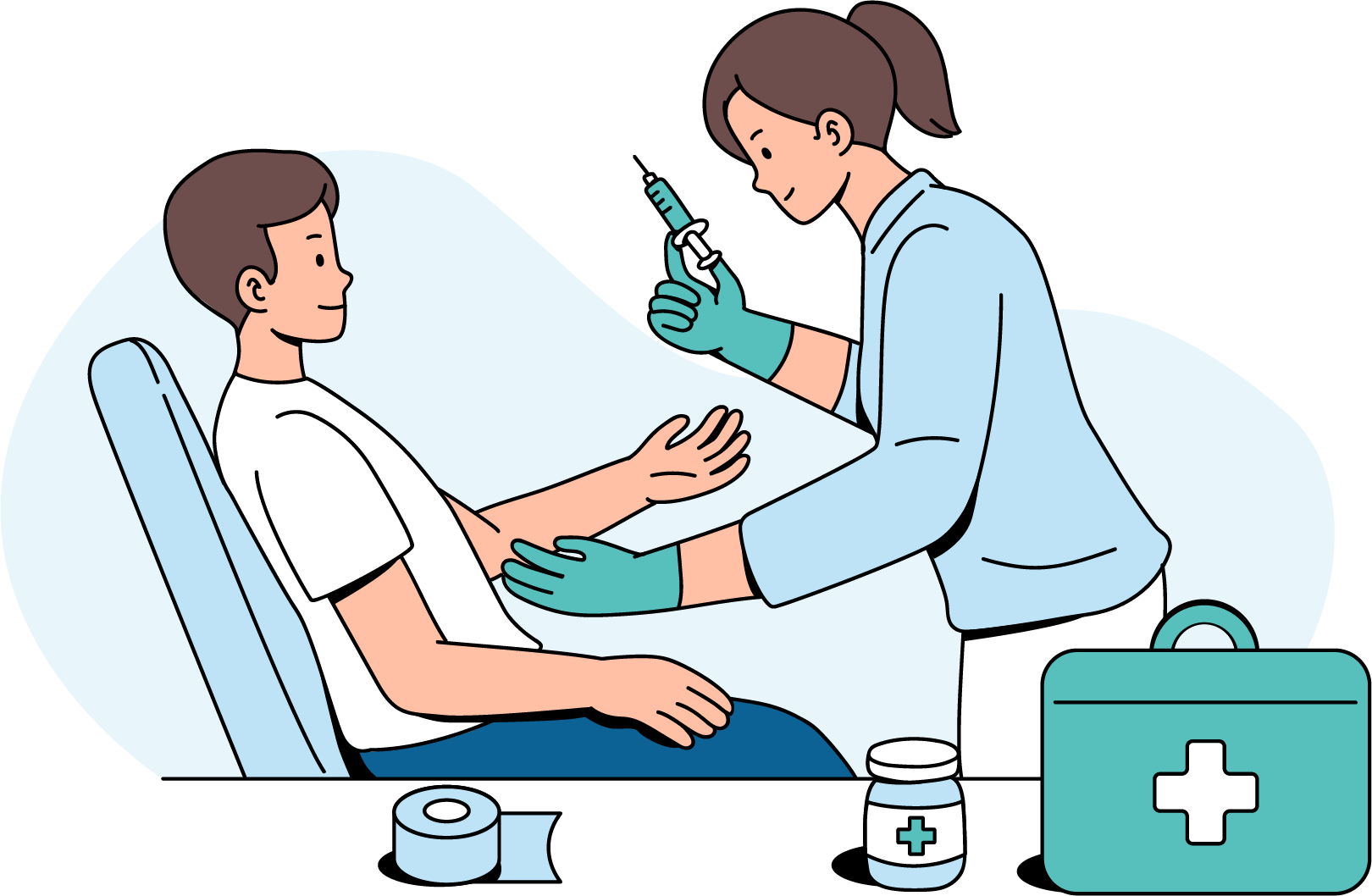 Illustration de la vaccination contre le zona